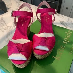 Kate Spade “Tilly” pink wedge sandal so. 5.5 NEW IN BOX